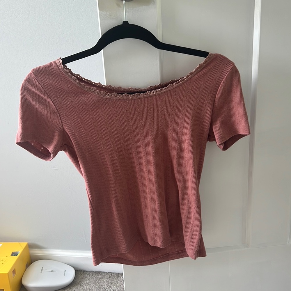 Dusty rose pink tee